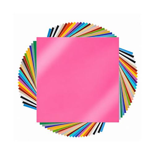 25-Sheet Permanent Adhesive Vinyl Set – 30.48 × 30.48 cm